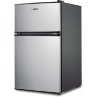 Midea WHD-113FSS1 Compact Refrigerator, 3.1 cu ft, Stainless Steel